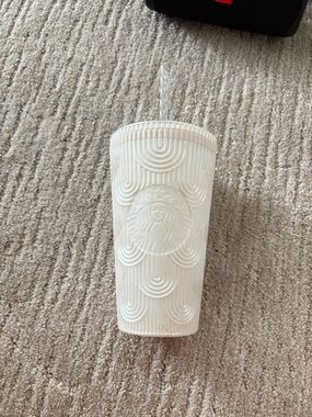 Starbucks White Reusable Tumbler